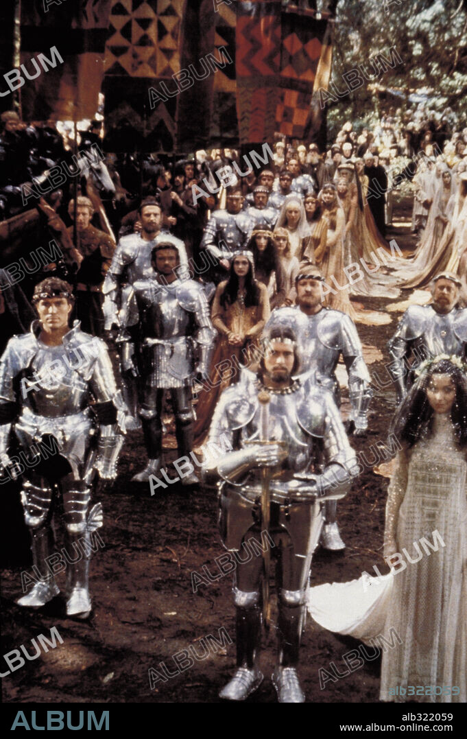 CHERIE LUNGHI and NIGEL TERRY in EXCALIBUR, 1981, directed by JOHN BOORMAN. Copyright ORION/WARNER BROTHERS.