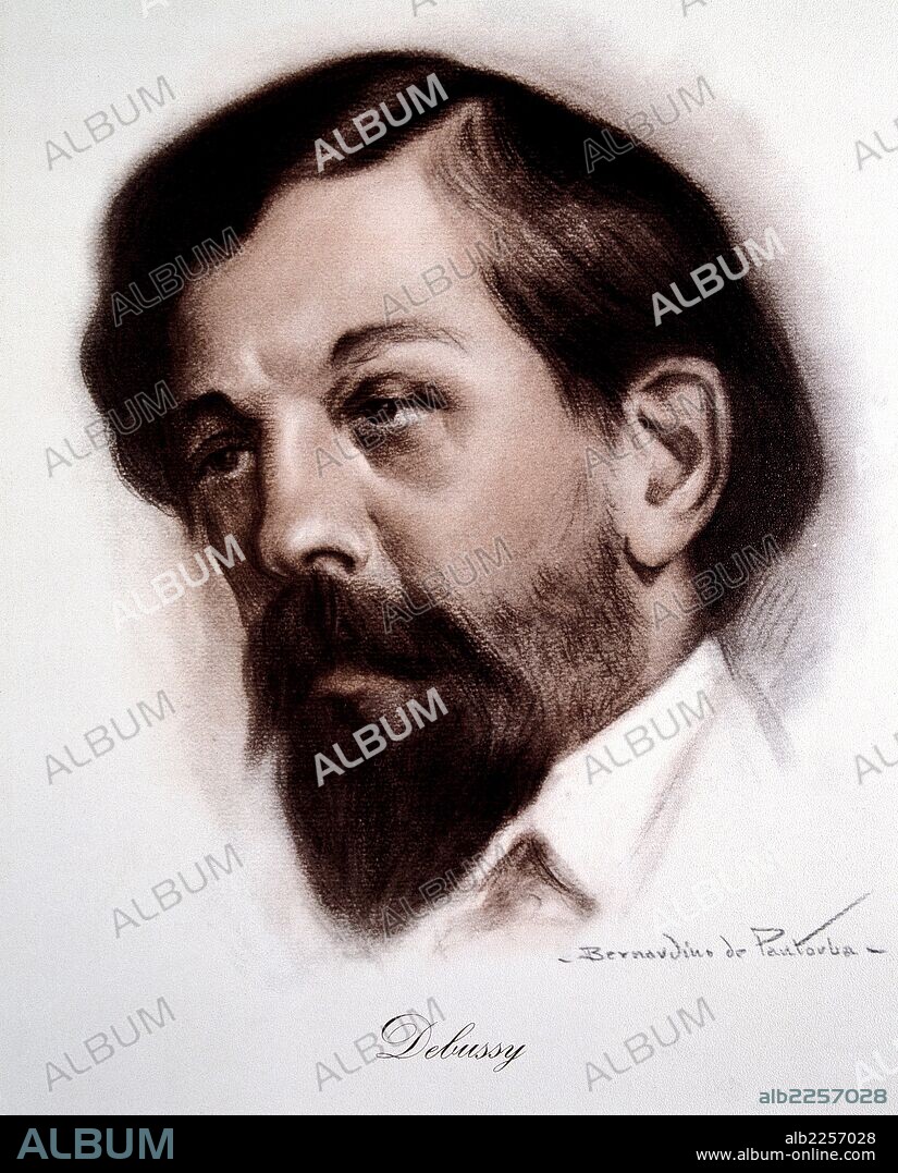 BERNARDINO DE PANTORBA (1896-1990). DEBUSSY, CLAUDE COMPOSITOR FRANCES. 1862-1918 DIBUJO DE BERNARDINO DE PANTORBA (JOSE LOPEZ JIMENEZ).