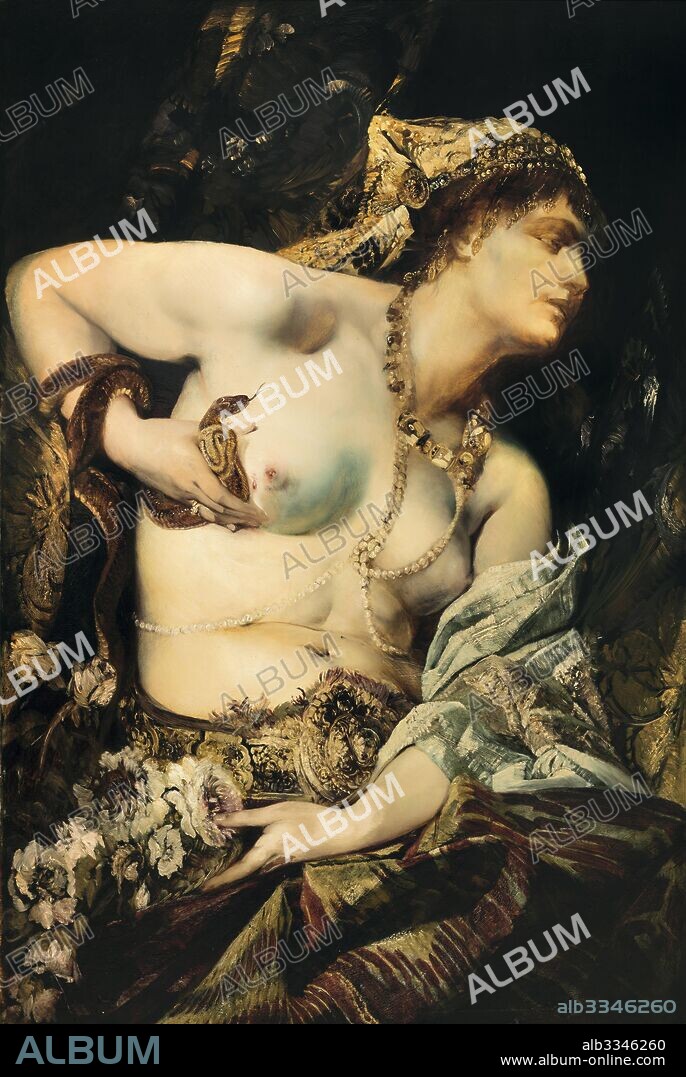 HANS MAKART. The Death of Cleopatra.
