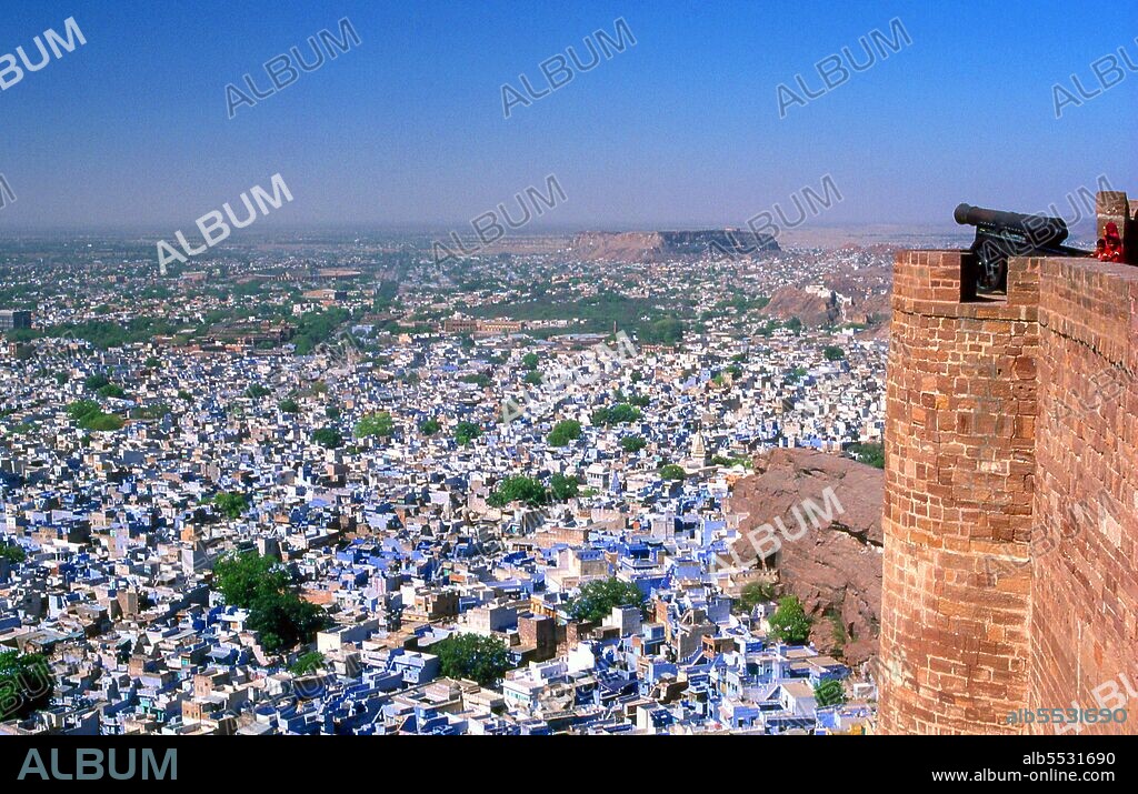 Jodhpur was founded in 1459 by Rao Jodha, a Rajput chief of the Rathore clan. Jodha succeeded in conquering the surrounding territory and thus founded a state which came to be known as Marwar. As Jodha hailed from the nearby town of Mandore, that town initially served as the capital of this state; however, Jodhpur soon took over that role, even during the lifetime of Jodha. The city was located on the strategic road linking Delhi to Gujarat. This enabled it to profit from a flourishing trade in opium, copper, silk, sandals, date palms and coffee. Early in its history, the state became a fief under the Mughal Empire, owing fealty to them while enjoying some internal autonomy. During this period, the state furnished the Mughals with several notable generals such as Maharaja Jaswant Singh. Jodhpur and its people benefited from this exposure to the wider world: new styles of art and architecture made their appearance and opportunities opened up for local tradesmen to make their mark across northern India. During the British Raj, the state of Jodhpur had the largest land area of any in Rajputana. Jodhpur prospered under the peace and stability that were a hallmark of this era. Its merchants, the Marwaris, flourished and came to occupy a position of dominance in trade across India. In 1947, when India became independent, the state merged into the union of India and Jodhpur became the second city of Rajasthan.