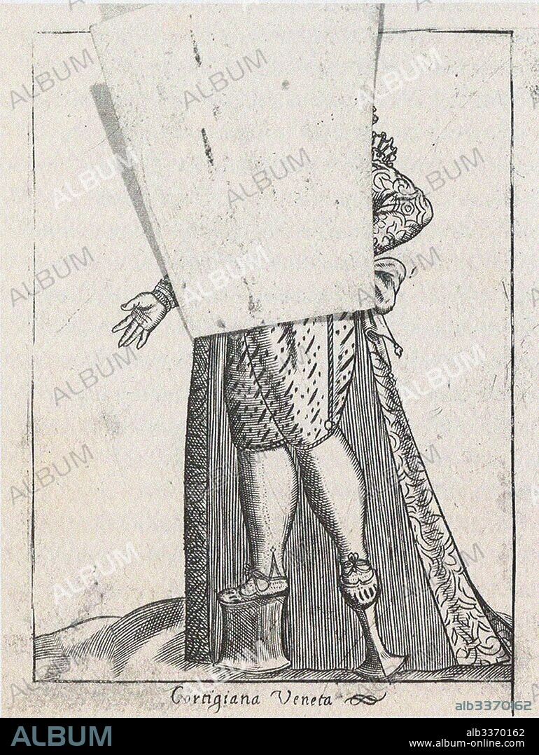 PIETRO BERTELLI. Venetian Courtesan, From: Diversarum nationum habitus...