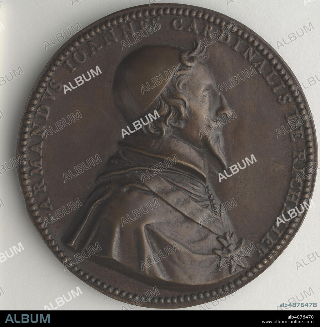Jean Warin, Cardinal Richelieu (Armand-Jean du Plessis) (1585-1642), 1630, bronze, 3 1/16 in. (7.7 cm.).