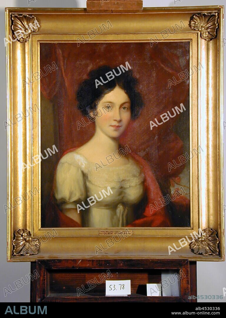 James Frothingham, American, 1786-1864, Mary Bellows Kinsley Gardner 1801-1839, 1825, oil on canvas, Unframed: 27 1/4 × 22 1/8 inches (69.2 × 56.2 cm).