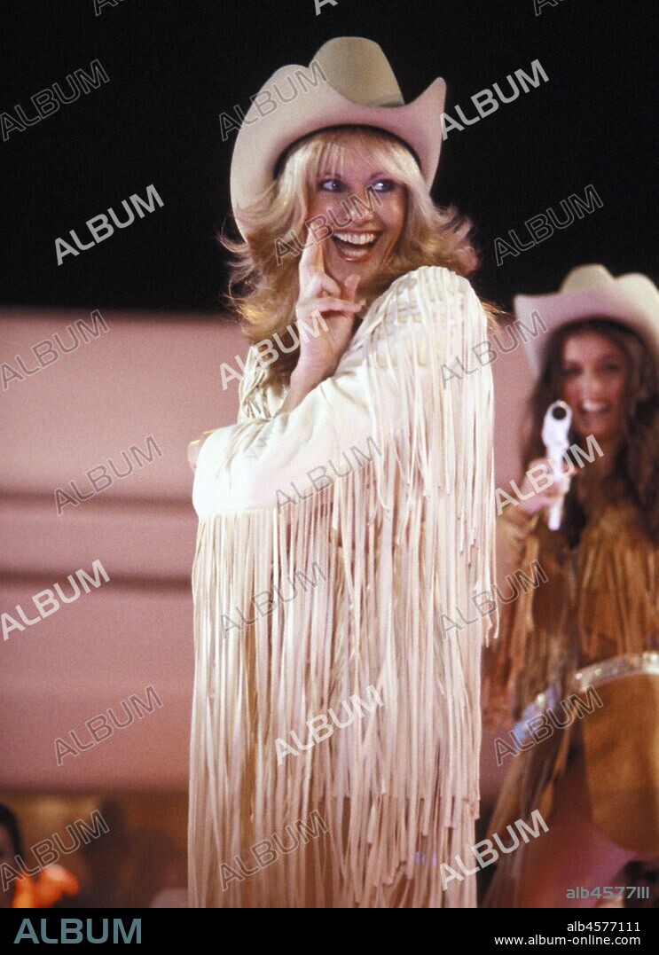 OLIVIA NEWTON JOHN. OLIVIA NEWTON-JOHN in XANADÚ, 1980, directed by ROBERT GREENWALD. Copyright UNIVERSAL PICTURES.