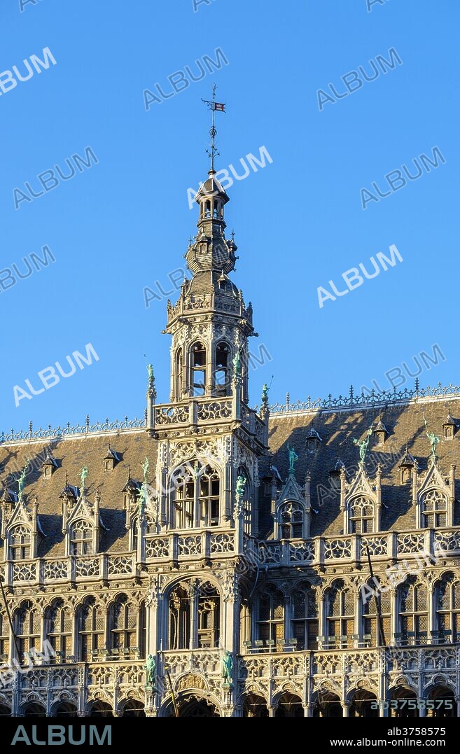Maison du Roi (King's House) (Broodhuis) on the Grand Place (Grote Markt), UNESCO World Heritage Site, Brussels, Belgium, Europe.