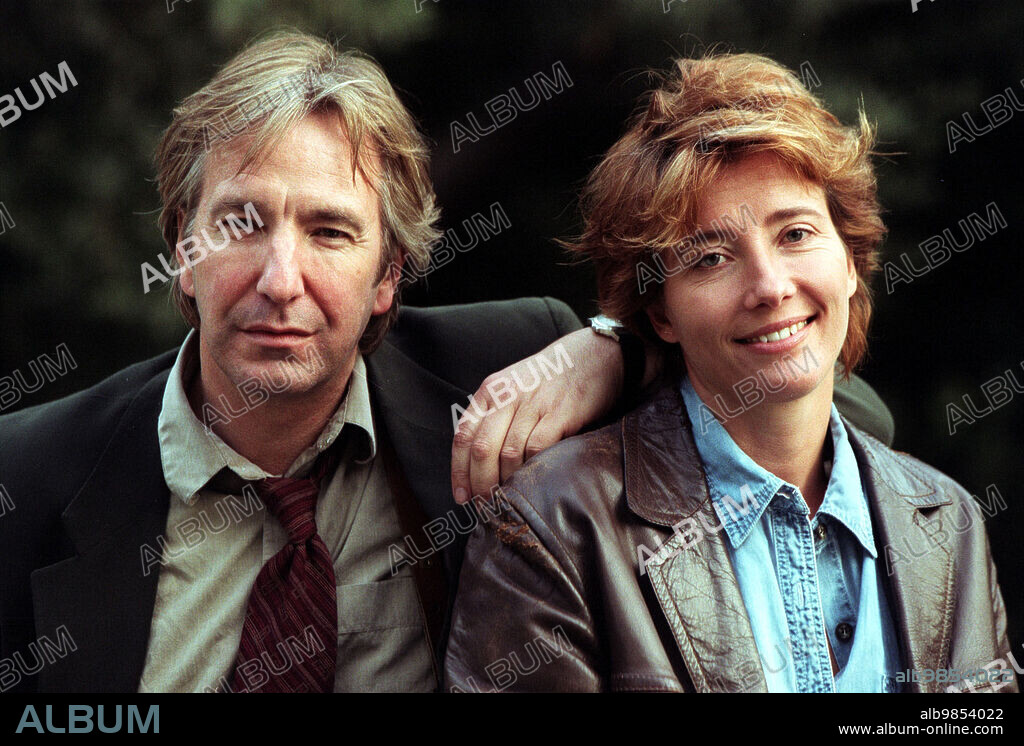 ALAN RICKMAN y EMMA THOMPSON en EL BESO DE JUDAS, 1998 (JUDAS KISS), dirigida por SEBASTIAN GUTIERREZ. Copyright BANDEIRA.