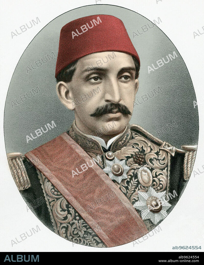 Abdul Hamid II (1842-1918), last Sultan of Turkey, c1880. Called the Great Assassin, he was a despotic ruler who was deposed and exiled in 1909.