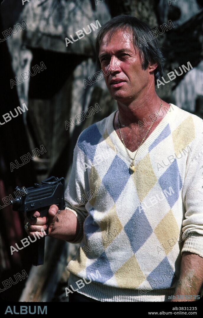 DAVID CARRADINE in LONE WOLF MCQUADE, 1983, directed by STEVE CARVER. Copyright ORION PICTURES.
