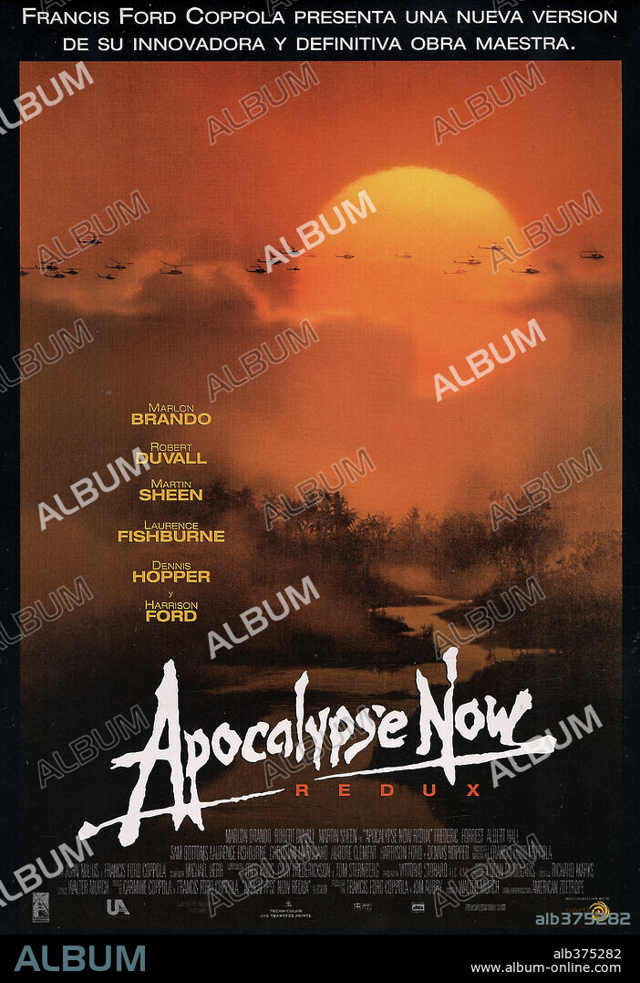Poster of APOCALYPSE NOW, 1979, directed by FRANCIS FORD COPPOLA. Copyright ZOETROPE/UA.