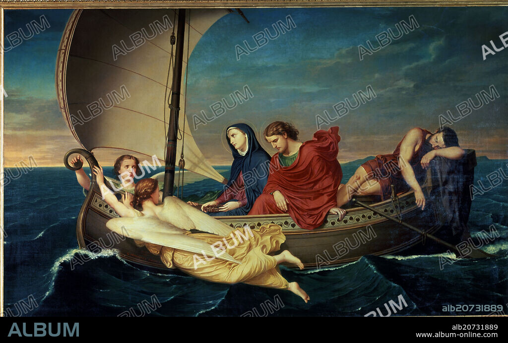 GERMAN HERNANDEZ AMORES (1823-1894). VIAJE DE LA VIRGEN.