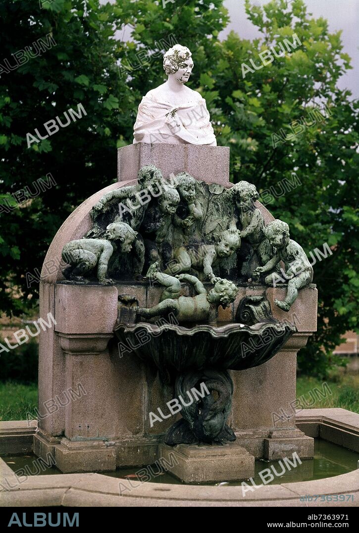 MARIANO BENLLIURE. MONUMENTO A MARIA LUISA GOMEZ PELAYO  (1870-1951) MARQUESA DE VALDECILLA O  MARQUESA DE PELAYO.