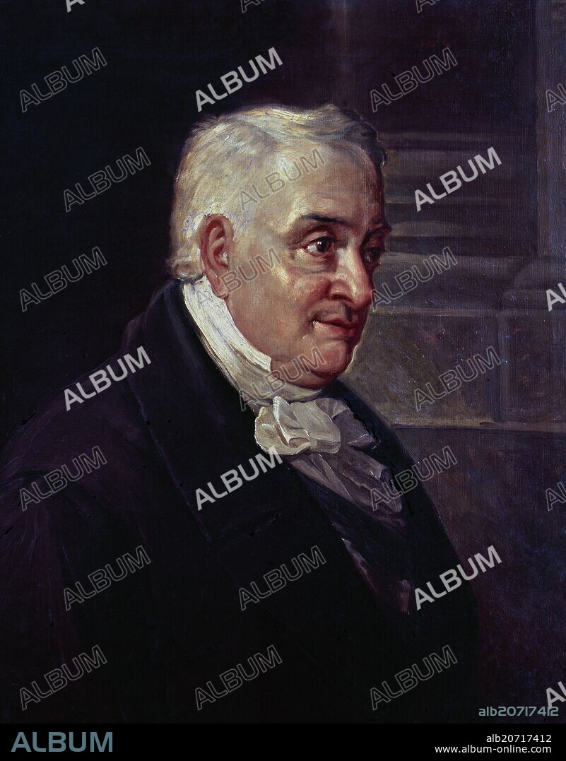 MIGUEL FERNÁNDEZ. 'Portrait of Manuel José Quintana, Spanish poet'.