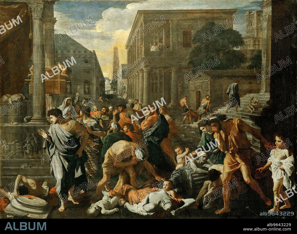NICOLAS POUSSIN. La Peste d'Asdod (The Plague at Ashdod).