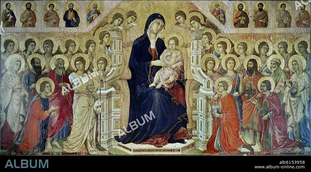 DUCCIO DI BUONINSEGNA (1255-1319). The Maesta - 1308/11 - 370x450 cm - tempera on panel.