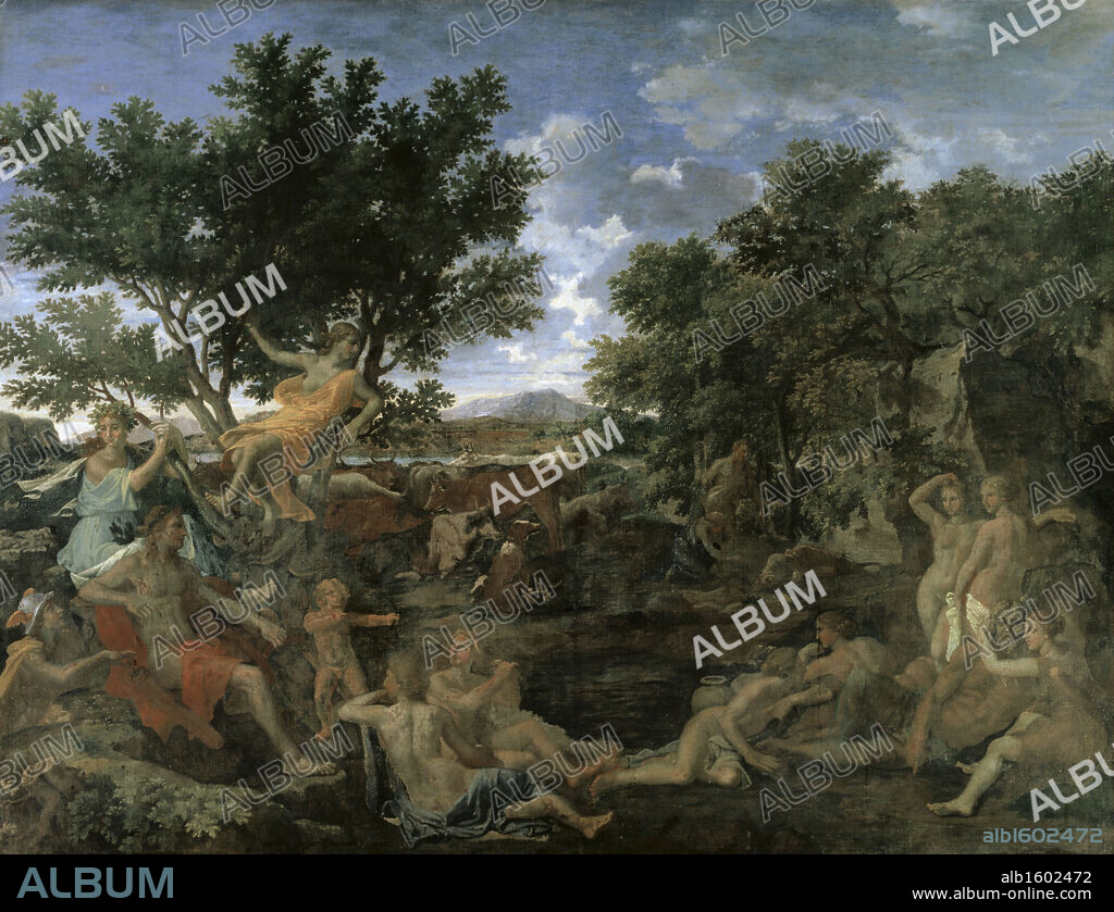 Apollo and Daphne   1664  Nicolas Poussin (1594-1665/French)   Oil on canvas  Muse du Louvre, Paris.