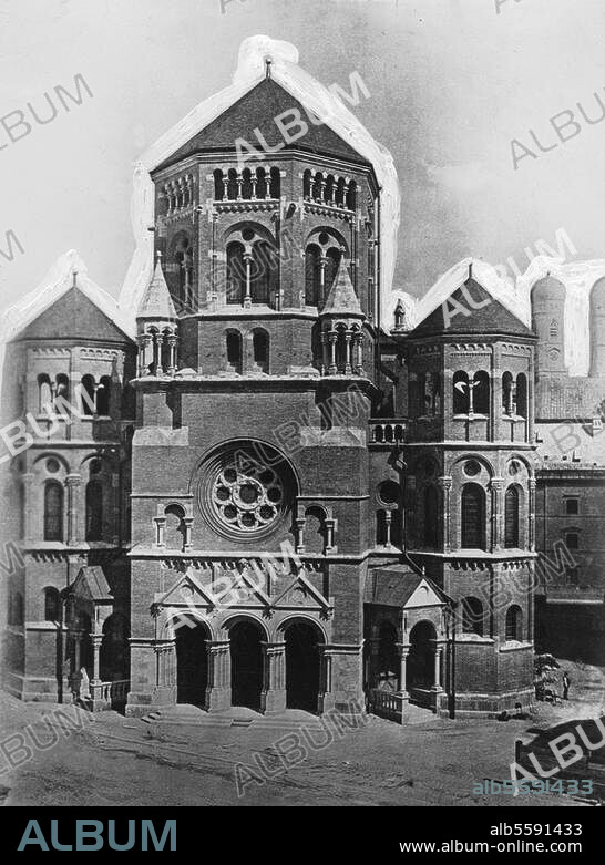 München (Bayern), Neue Synagoge. (Sept. 1887 geweiht; Arch.: Albert Schmidt). Gesamtansicht. Foto, undat.