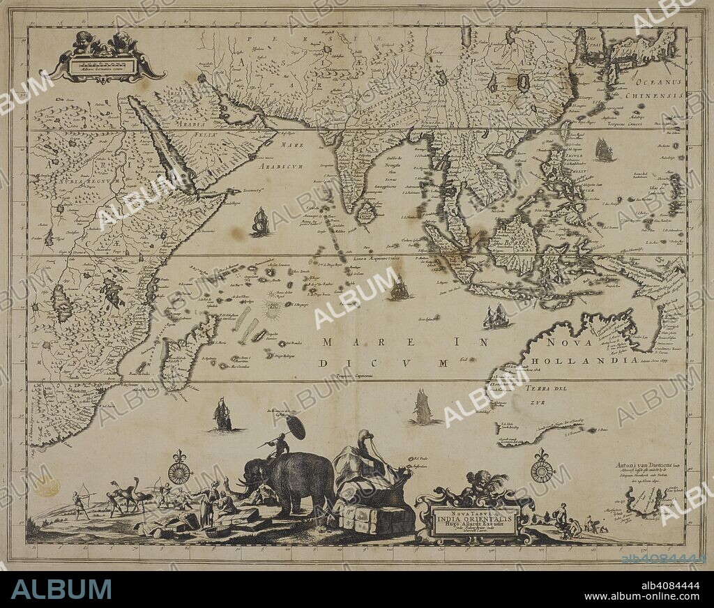A map showing East Africa, Arabia and South Asia. Tabula Indiae orientalis. [Amsterdam], [1640?]. Source: Maps K.Top.115.2.