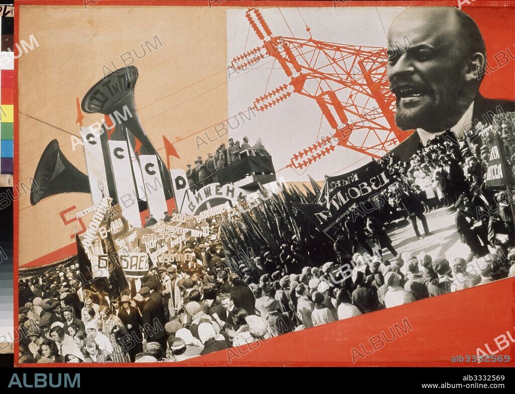 VARVARA FYODOROVNA STEPANOVA. The Construction of the USSR (Poster).