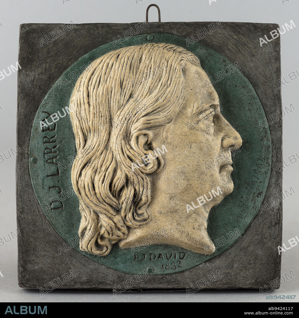 Portrait of Baron Dominique-Jean Larrey, military surgeon (1766-1842), David d'Angers, Pierre-Jean, Sculptor, 19th century, Sculpture, Medallion (sculpture), Plaster, Dimensions - Work: Diameter: 16.5 cm.
