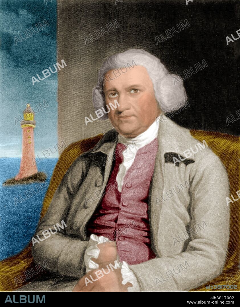 John Smeaton (June 8, 1724 - October 28, 1792) was an English civil engineer responsible for the design of bridges, canals, harbors and lighthouses. After studying at Leeds Grammar School he joined his father's law firm, but left to become a mathematical instrument maker, developing a pyrometer to study material expansion and a whirling speculum or horizontal top (a maritime navigation aid). He was elected a Fellow of the Royal Society in 1753, and in 1759 won the Copley Medal for his research into the mechanics of waterwheels and windmills. He pioneered the use of hydraulic lime (a form of mortar which will set under water) and developed a technique involving dovetailed blocks of granite. He is important in the history and development of modern cement, because he identified the compositional requirements needed to obtain hydraulicity in lime, which led to the invention of Portland cement. He he contributed to the Lunar Society and founded the Society of Civil Engineers in 1771. He coined the term civil engineers to distinguish them from military engineers. He is often regarded as the "father of civil engineering".
