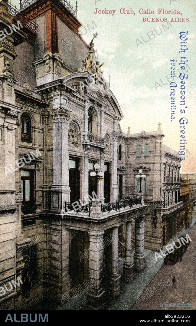 Headquarters of the Jockey Club, Calle Florida, Buenos Aires, Argentina, early 20th century.