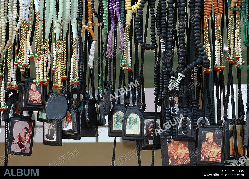Mouride Muslim pendants, Touba, Senegal, West Africa, Africa.