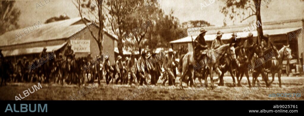 rebel Afrikaner forces led by General Christian De Wet take part in the Maritz Rebellion which broke out in 1914. He was defeated at Mushroom Valley by General Botha on 12 November 1914, taken prisoner by Colonel Brits on 1 December, and sentenced to a term of six years imprisonment.