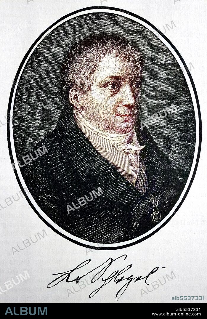 Karl Wilhelm Friedrich Schlegel, 10 March 1772 - 12 January 182, von Schlegel since 1814, usually referred to as Friedrich Schlegel for short, was a German cultural philosopher, writer, literary and art critic, historian and classical philologist.