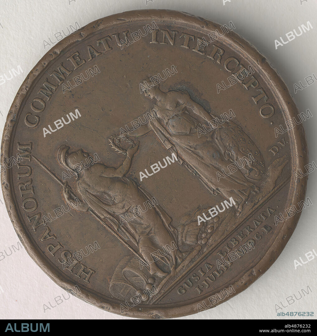 Jean Mauger, Louis XIV (1638-1715), Raising of the Siege of Guise 1650, ca. 1702, bronze, 1 5/8 in. (4.1 cm.), The Guise Castle has a turbulent history of ownership between the English, Spanish, and French. Although the majority of its history was spent under the control of the French, there was a constant threat from Spaniards eager to obtain the castle. This medal celebrates France's victory over Spain in 1650, when Spain launched its final attempt to capture the castle, largely under the leadership of the Duke of Lorraine, a loyal ally to Louis XIV. Accepting the credit for the victory, however, Louis XIV integrated this moment into his uniform series to illustrate France's continued triumph over Spain.