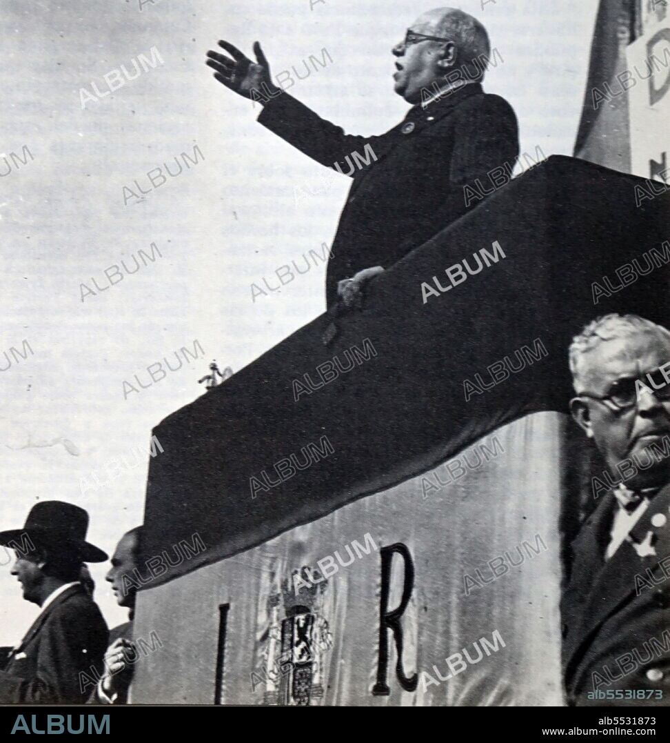Manuel Azana Diaz (1880 – 1940) Spanish politician who served as Prime Minister of the Second Spanish Republic (1931–1933 and 1936), organizer of the Popular Front in 1935 and the last President of the Republic (1936–1939).