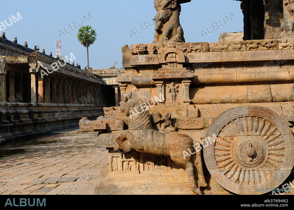 Airavateswara Temple (Darasuram Temple), Darasuram, UNESCO World Heritage Site, Tamil Nadu, India, Asia.