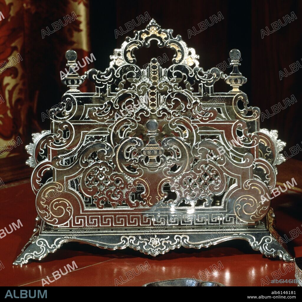 TALLER DE MARTÍNEZ. OBJETO DE LA ESCRIBANIA DE PLATA DEL TALLER DE MARTINEZ - MADRID - 1834.