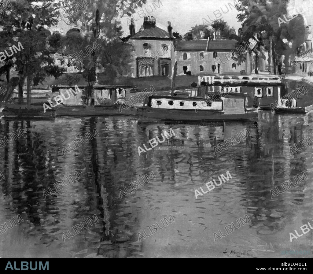George Leslie Hunter 1879-1931. Reflections , Balloch 1929-30.