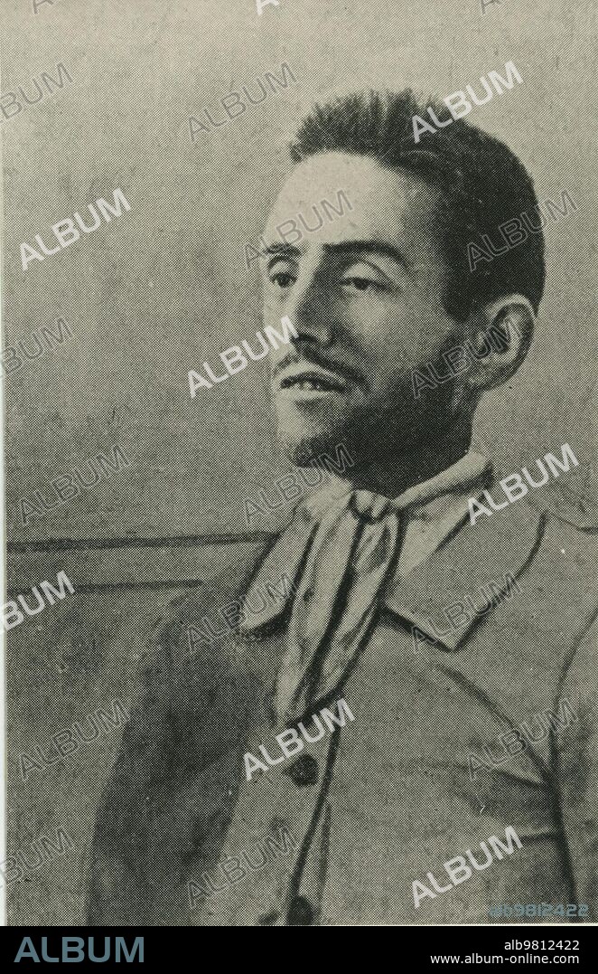 June 1906. Impressive appearance of the corpse of Mateo Morral, anarchist author of the attack against Alfonso XIII and Victoria Eugenia on the day of the royal wedding.