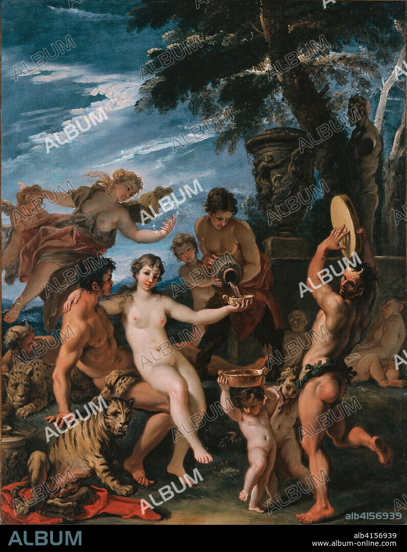 Sebastiano Ricci (Belluno, 1659-Venice, 1734). Bacchus and Ariadne (ca. 1691 - 1694). Oil on canvas. 94 x 75 cm.