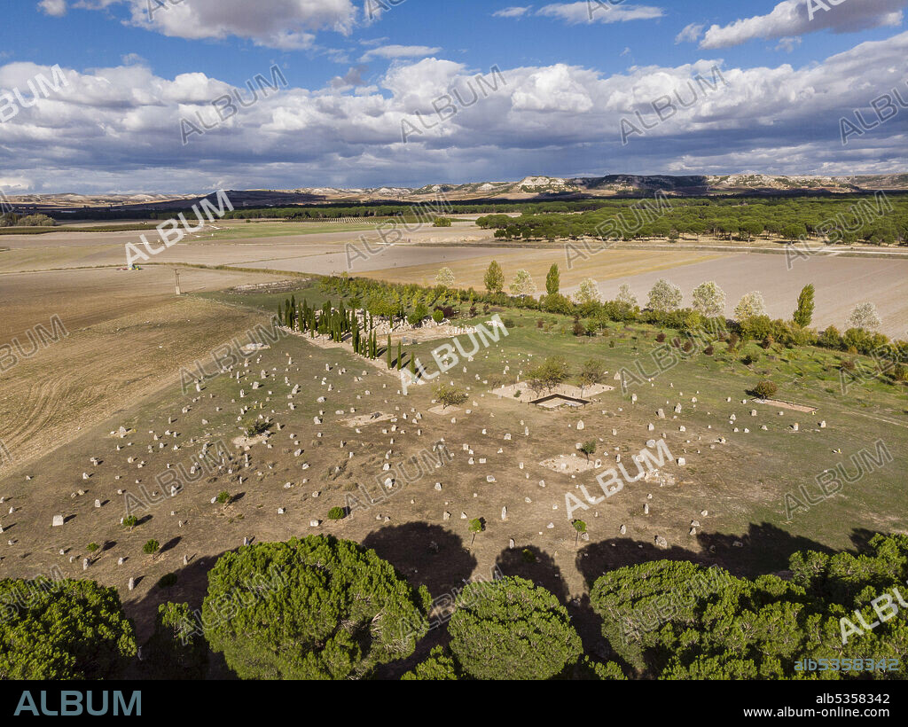 necropolis of "Las Ruedas", ancient Vaccea city of Pintia, Padilla de Duero, Valladolid province, Spain.