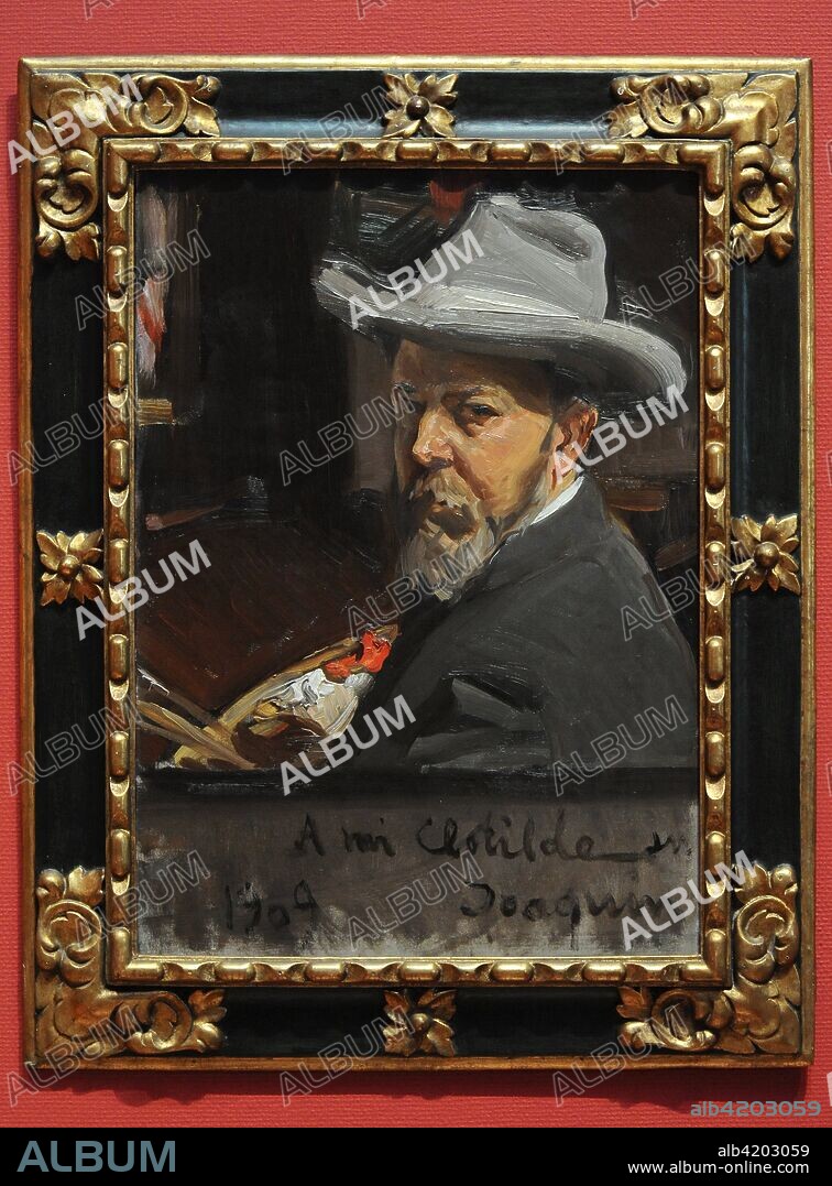 Joaquín Sorolla y Bastida (1863-1923). Pintor español. Autorretrato, 1910. Oleo sobre lienzo, 56 x 41 cm. Firmado: A mi Clotilde / su Joaquín. Museo Sorolla. Madrid. España.
