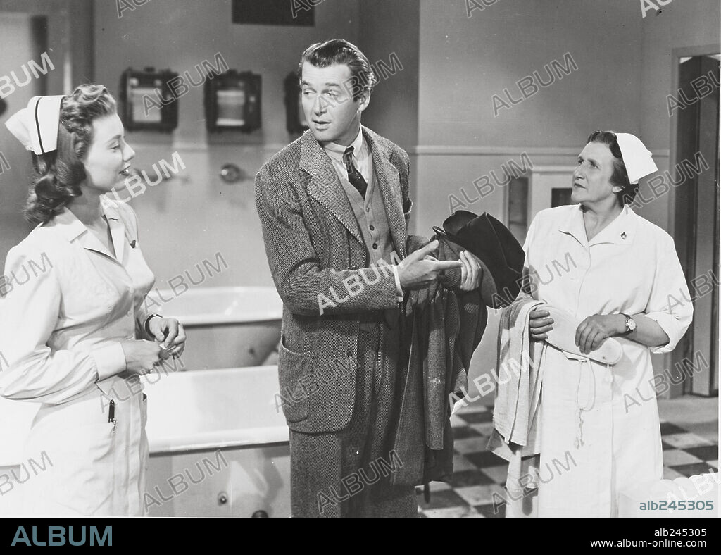 JAMES STEWART and PEGGY DOW in HARVEY, 1950, directed by HENRY KOSTER. Copyright UNIVERSAL PICTURES.