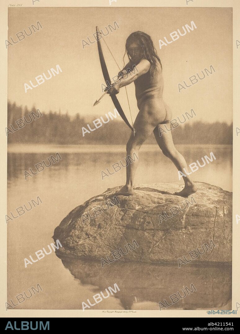 The Bowman. Edward S. Curtis; American, 1868-1952. Date: 1915. Dimensions: 39.1 x 29 cm (image/paper); 55.5 x 45.7 cm (mount). Photogravure, plate 365 from "The North American Indian, Volume 11" (1916). Origin: United States.