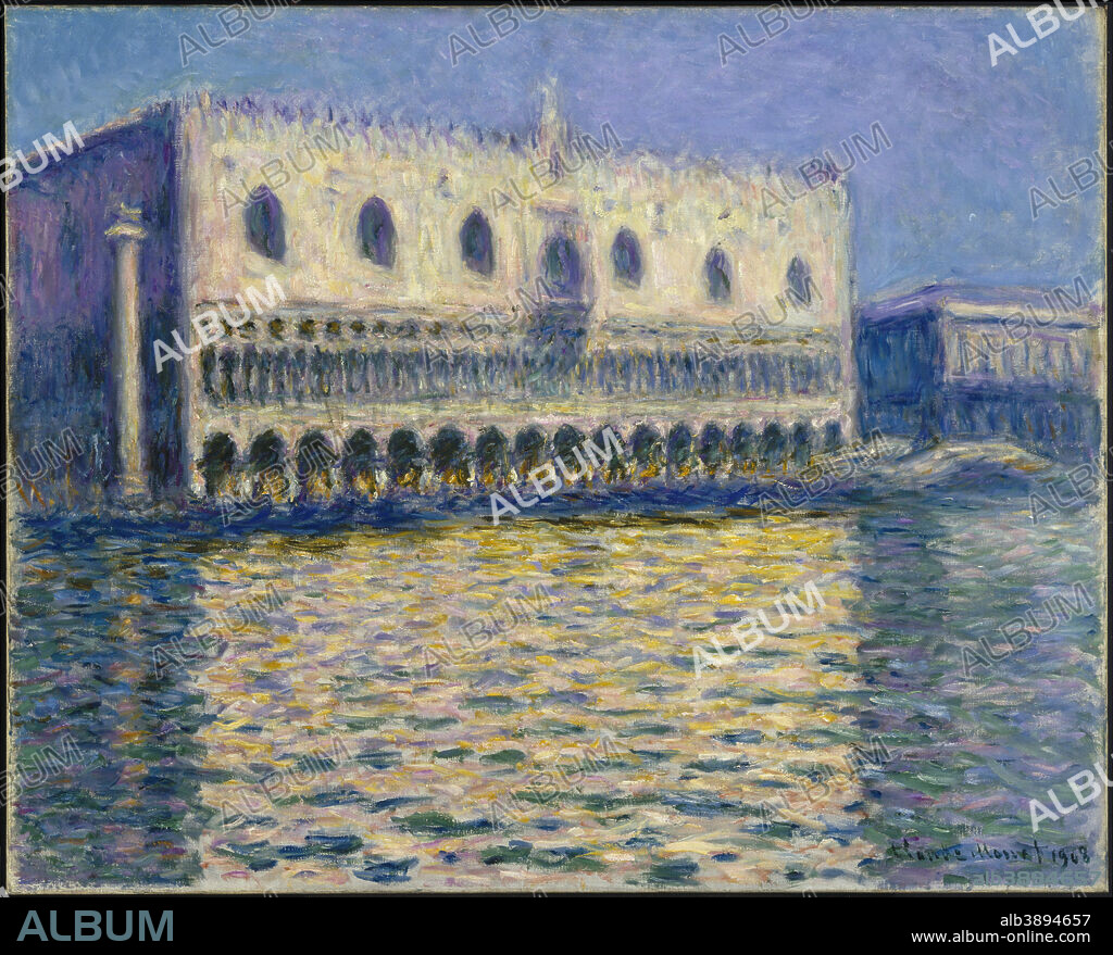 CLAUDE MONET. The Doges Palace (Le Palais ducal). Date/Period: 1908. Painting. Oil on canvas. Height: 81.3 cm (32 in); Width: 99.1 cm (39 in).