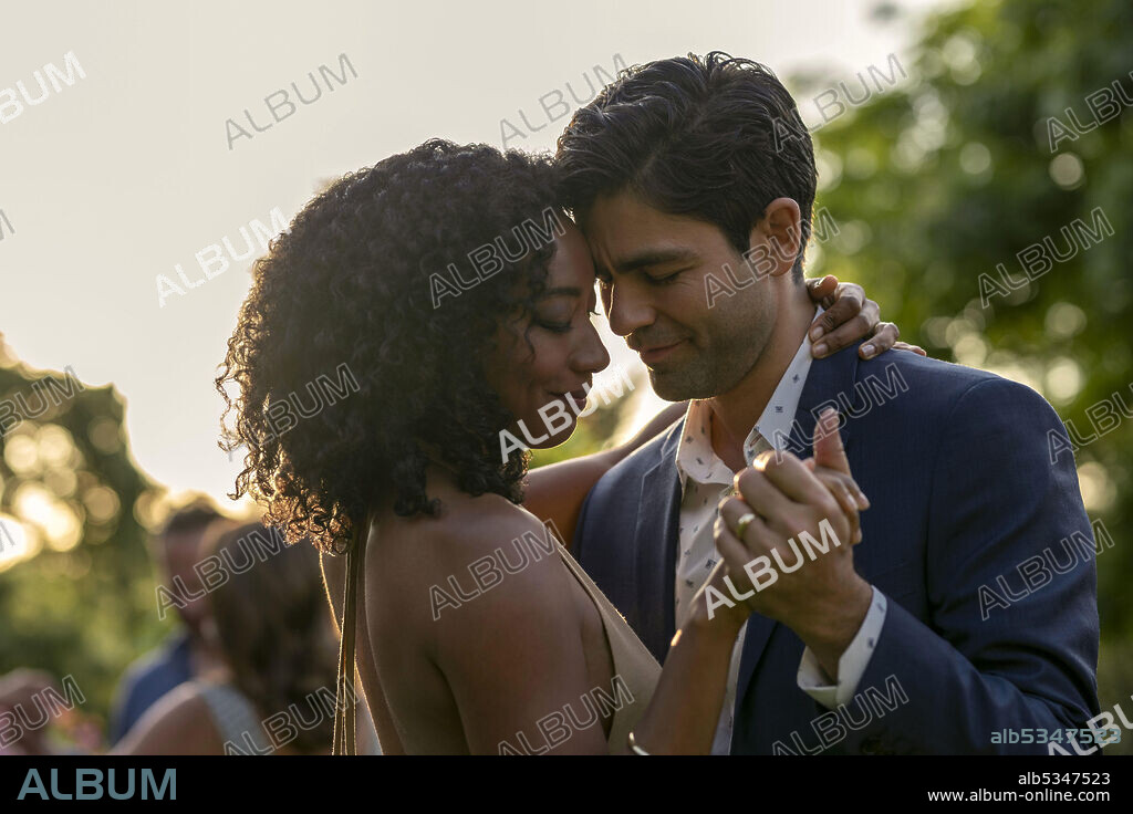ADRIAN GRENIER and BETTY GABRIEL in CLICKBAIT, 2021, directed by TONY AYRES. Copyright Tony Ayres Productions.