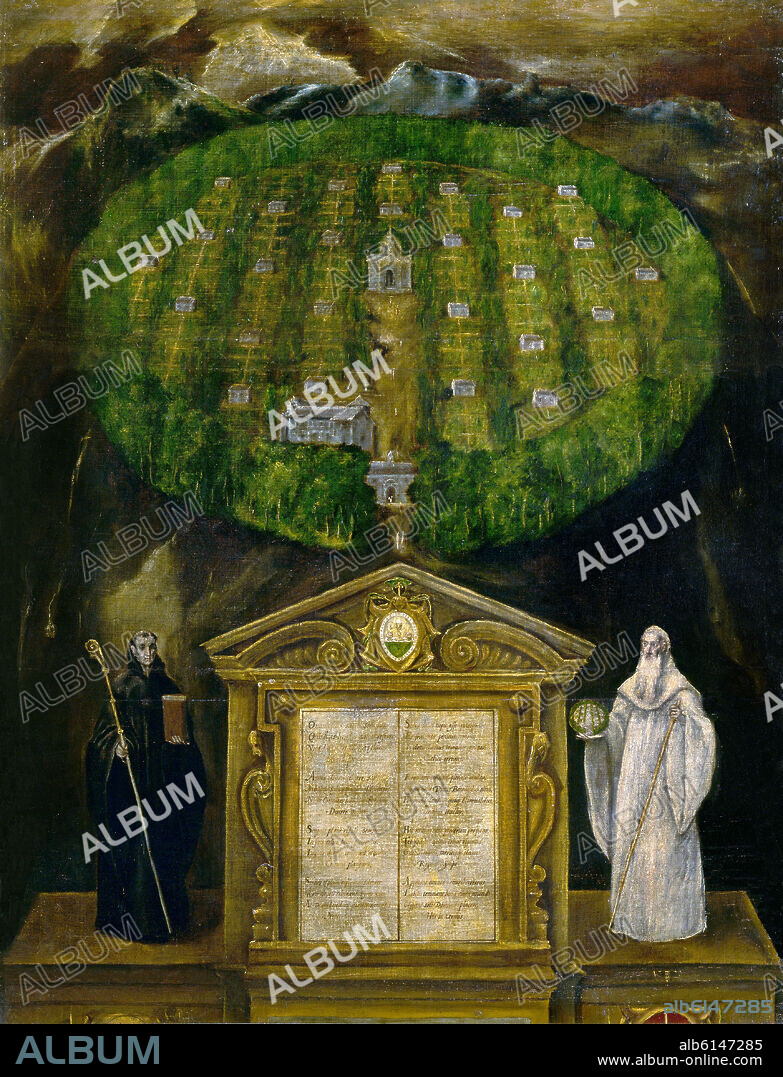 EL GRECO. Allegory of the Camaldolite Order. Corpus Christi College.