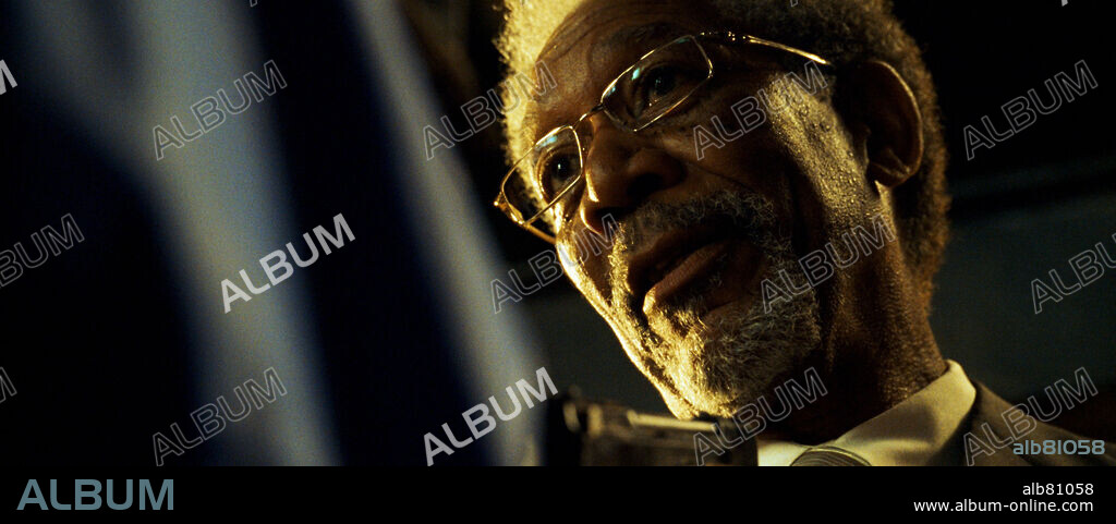 MORGAN FREEMAN en WANTED-SE BUSCA, 2008 (WANTED), dirigida por TIMUR BEKMAMBETOV. Copyright KICKSTART PROD./ MARC PLATT PROD./SPYGLASS ENTERTAINMENT.
