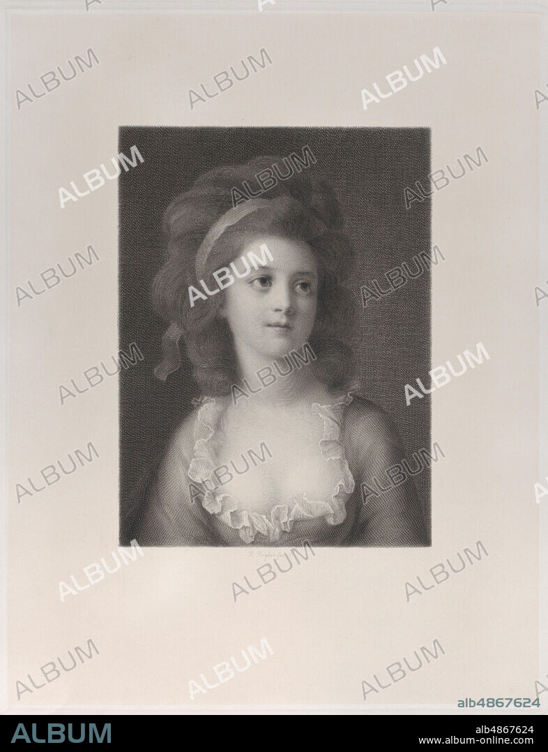 ROBERT REYHER. Half-length portrait of Sophie or Apollonia Helena Potocka as a young girl, 1872.