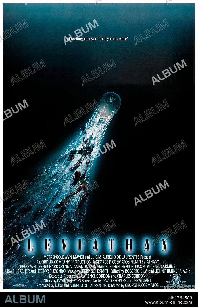 Poster of LEVIATHAN, 1989, directed by GEORGE P. COSMATOS. Copyright 20TH CENTURY FOX.