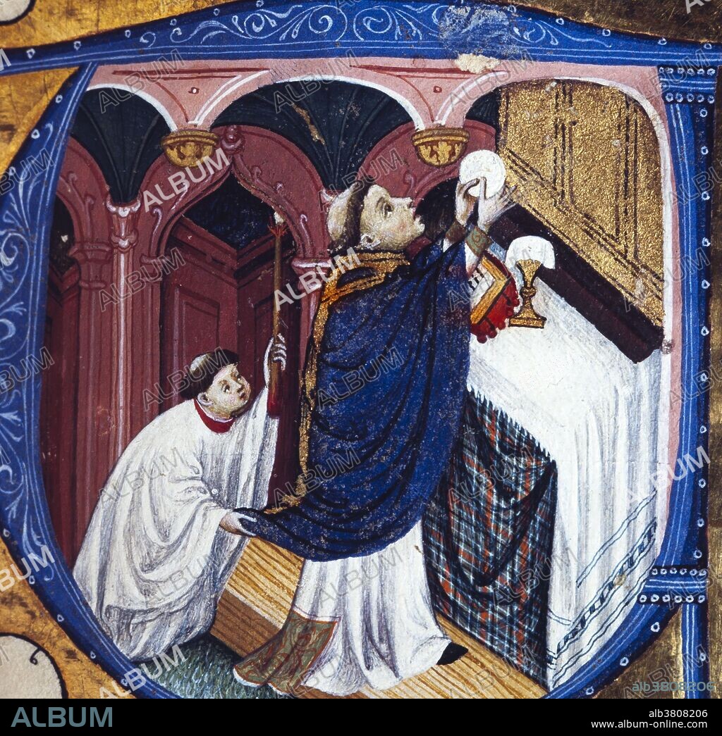 Ramon Destorrents/ Misal de Santa Eulalia, Siglo XV. Archivo de la Catedral.