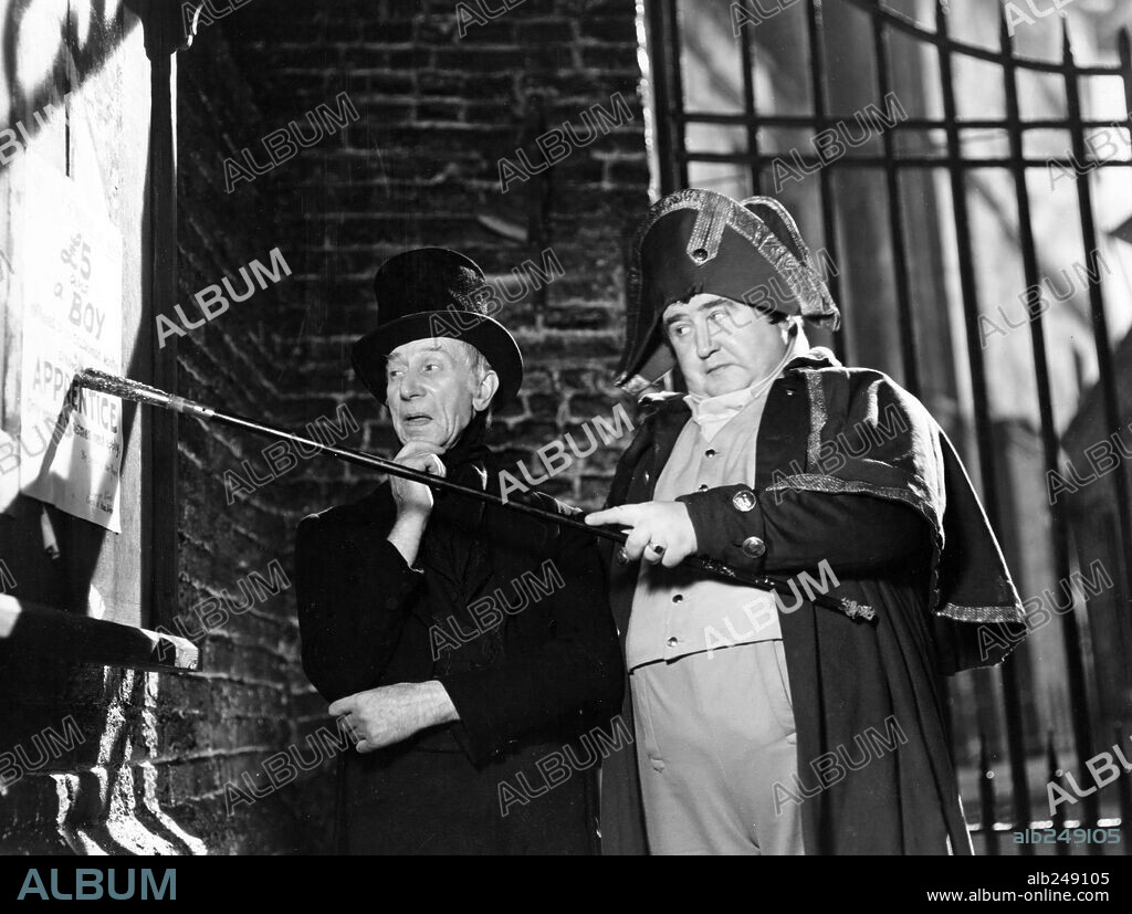 FRANCIS L. SULLIVAN in OLIVER TWIST, 1948, directed by DAVID LEAN. Copyright CINEGUILD/RANK.