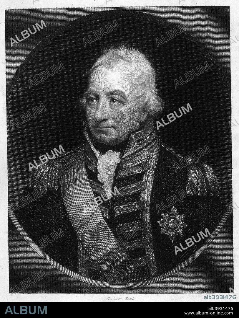 John Jervis (1735-1823), 1st Earl of St Vincent, 1851. Jervis was an admiral in the Royal Navy.