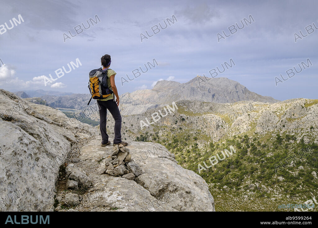 Puig Major, punto más elevado de la isla de Mallorca ,1445 metros de altitud , Sierra de Tramuntana, municipio de Escorca, Mallorca, balearic islands, spain, europe.