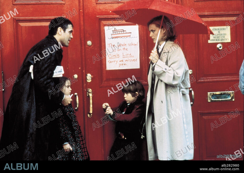 ALEX D. LINZ, GEORGE CLOONEY, MAE WHITMAN and MICHELLE PFEIFFER in ONE FINE DAY, 1996, directed by MICHAEL HOFFMAN. Copyright 20TH CENTURY FOX / ARONOWITZ, MILES.